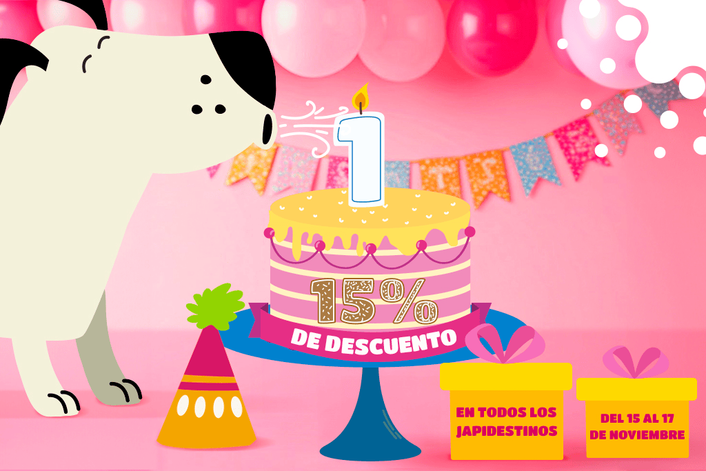 aprovecha las promociones JAPI en su feliz primer aniversario